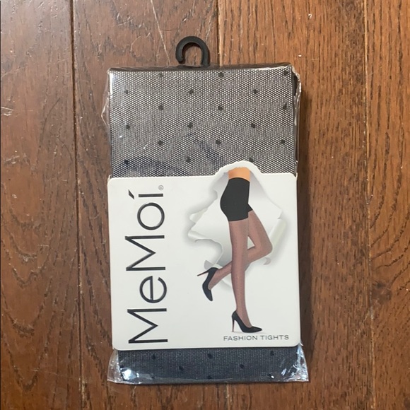 MeMoi Accessories - Black polka dot tights